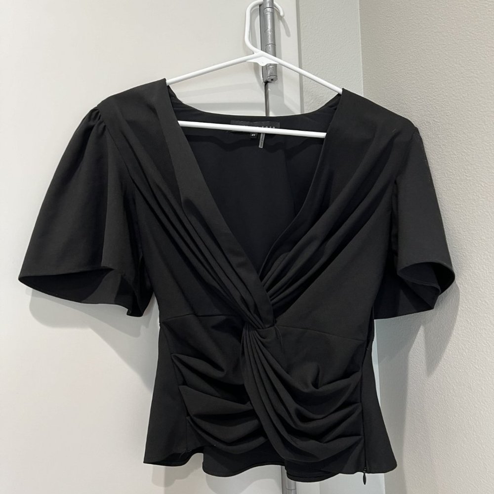 Endless Rese Black Knot Top